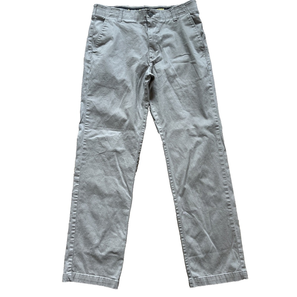 Lee Extreme Comfort Tea Leaf Khaki Chino Pants Mens Size 34x33